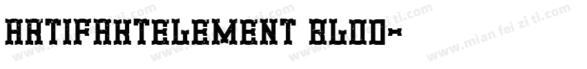 artifaktelement blod字体转换